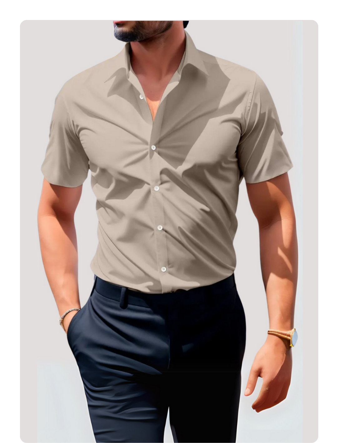 Camisa Max Fit Lourent™ Manga Curta